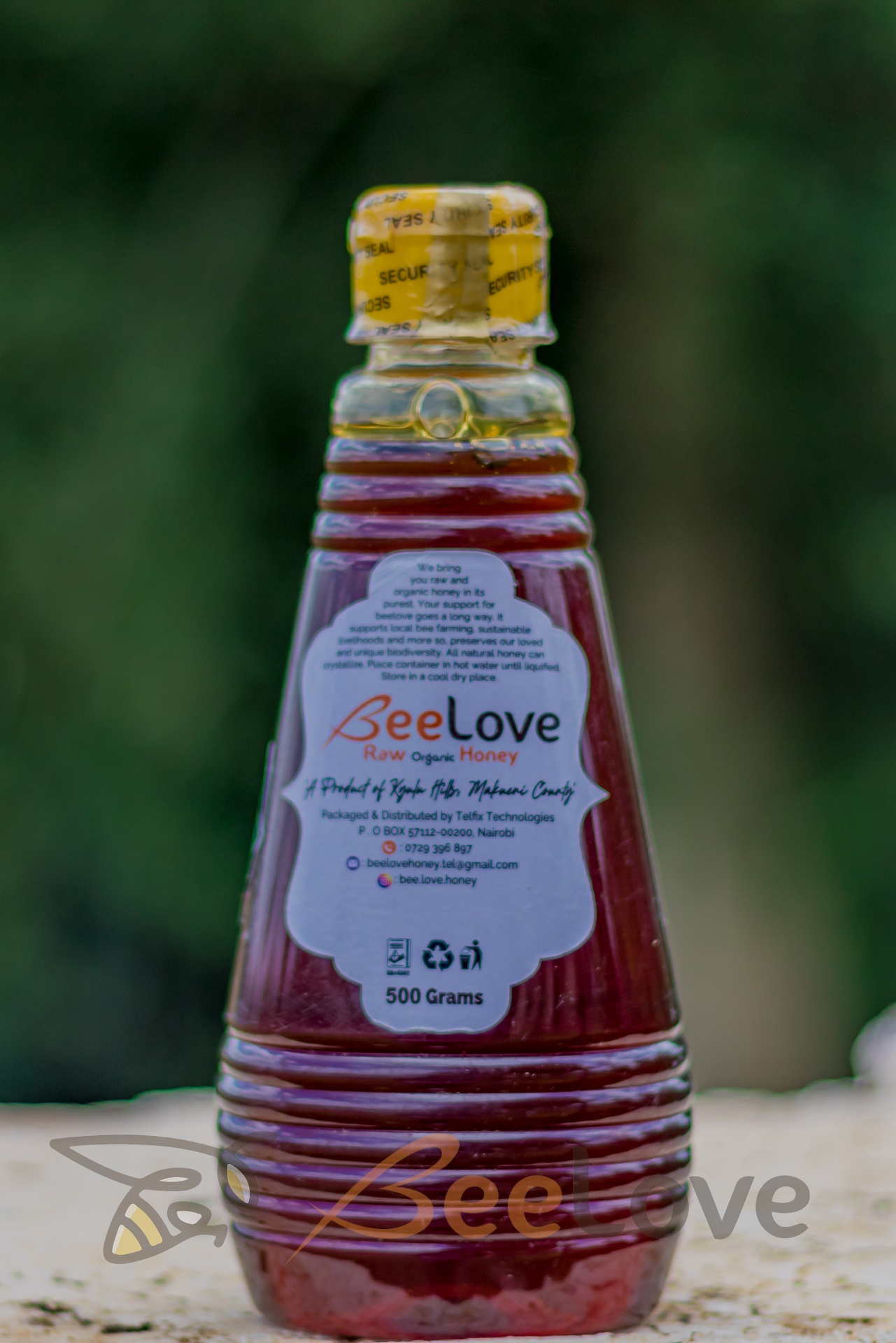 Raw Organic Honey — 500g Squeeze Bottle